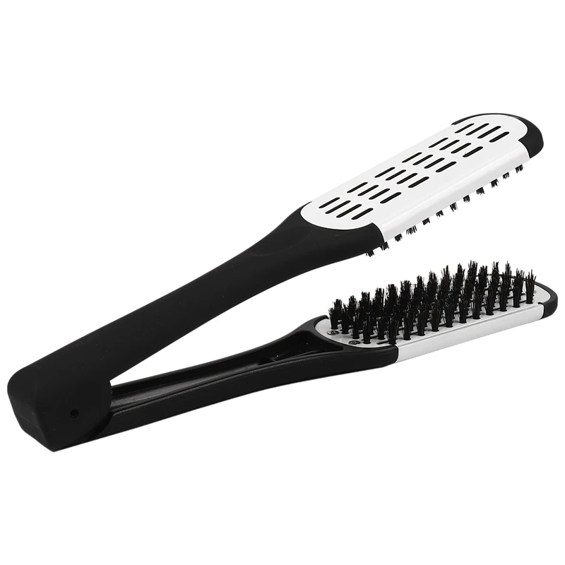 Brosse à lisser professionnelle, outil de coiffure, brosse à double face, lissage des cheveux