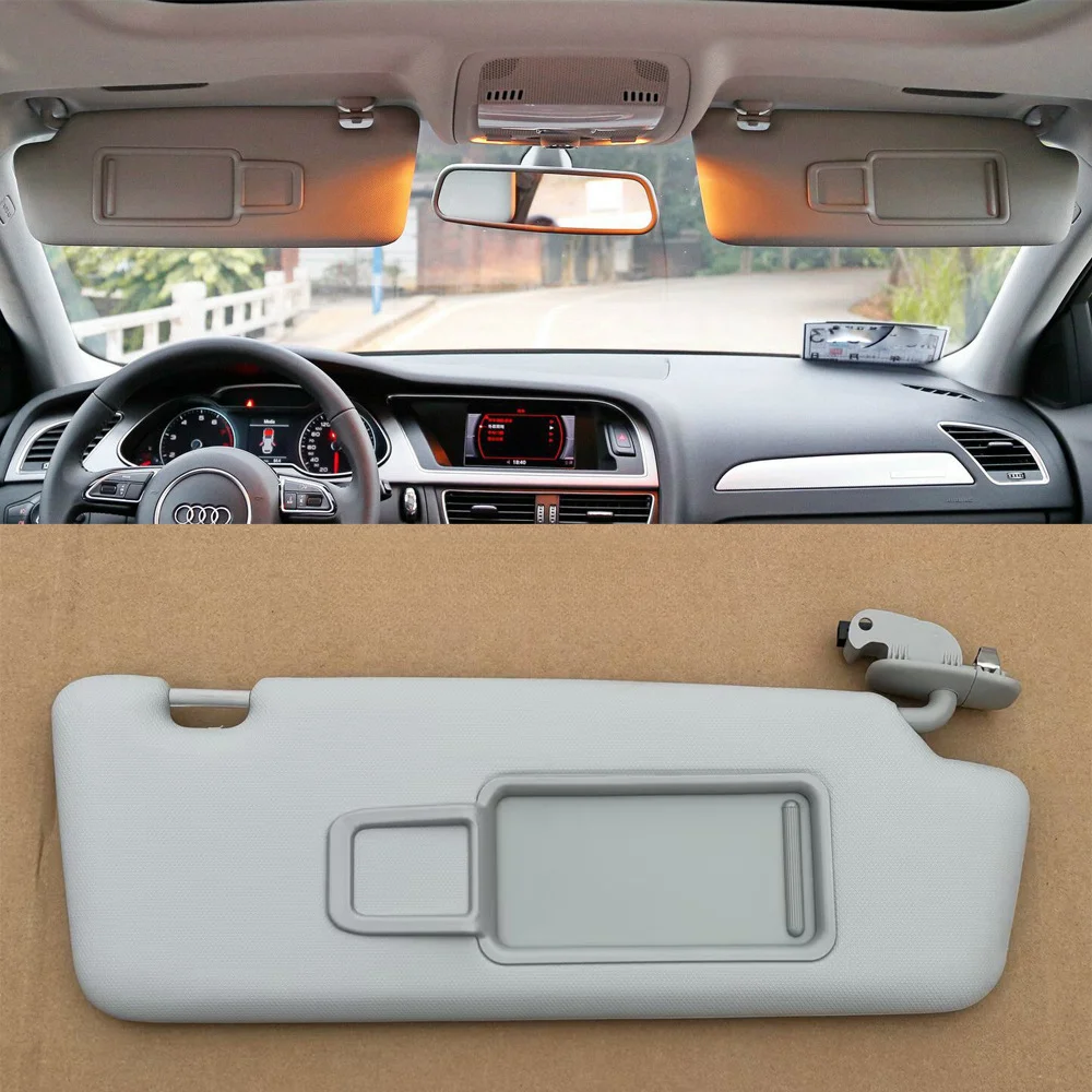 1 Piece LH RH Sun Visor with Vanity Mirror for A1 For A3 For A4 Q3 Q5 8VD857551 8VD857552 for Factory Correct Fit