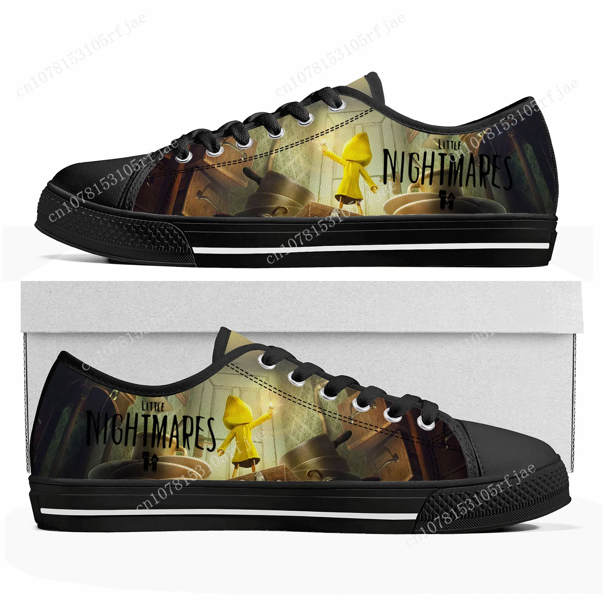 Game Little Nightmares Low Top Sneakers Womens Mens Teenager High Quality Shoes Casual Fashion Tailor Made Canvas Sneaker