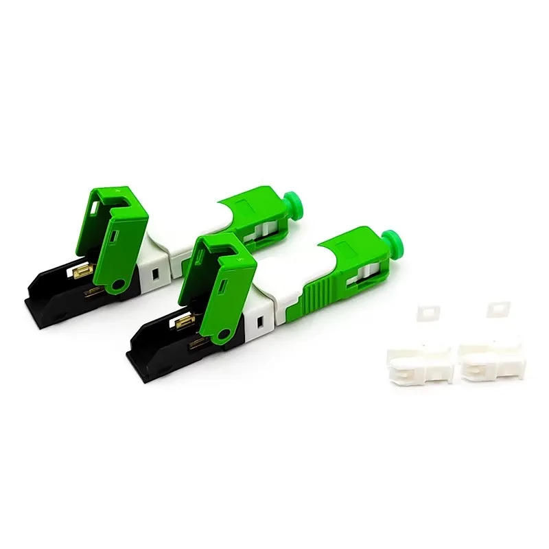 SC/APC UPC Rapid Pre-polish Fiber Optic Adapter Reusable Optical Component For FTTH On-Site Cable Assembly
