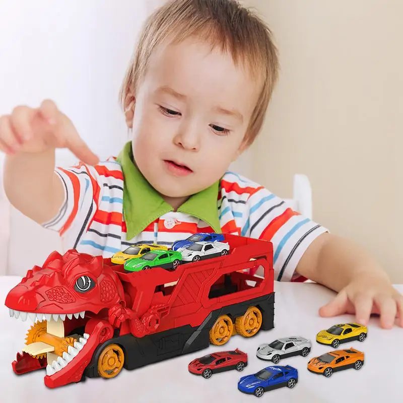 

Dinosaur Cars Toys Innovative Animal Car Toys Dinosaur Toy Cars Versatile Car Track Toy Dinosaur Transporter Truck For Kids Ages