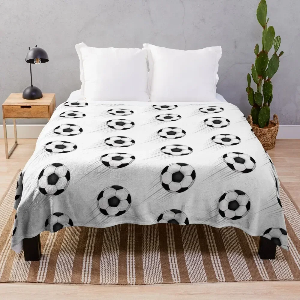 Soccer Throw Blanket Luxurious Soft Blanket Holiday Gift for Family
