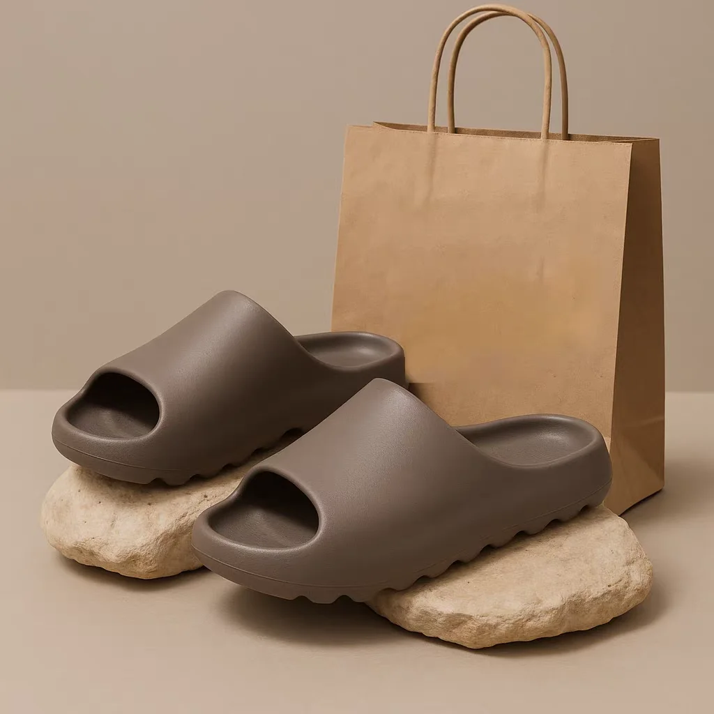 Zapatillas de coco, sandalias de suela gruesa de nube, moda de verano, zapatillas de playa de fondo suave para hombres, sandalias para mujeres, chanclas EVA