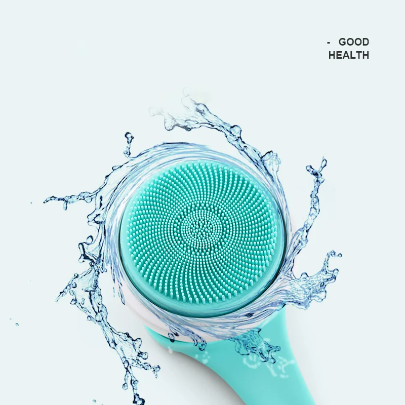 USB Electric Bath Brush Silicone Long Handle Automatic Bath Cleaning Massage Body Brush