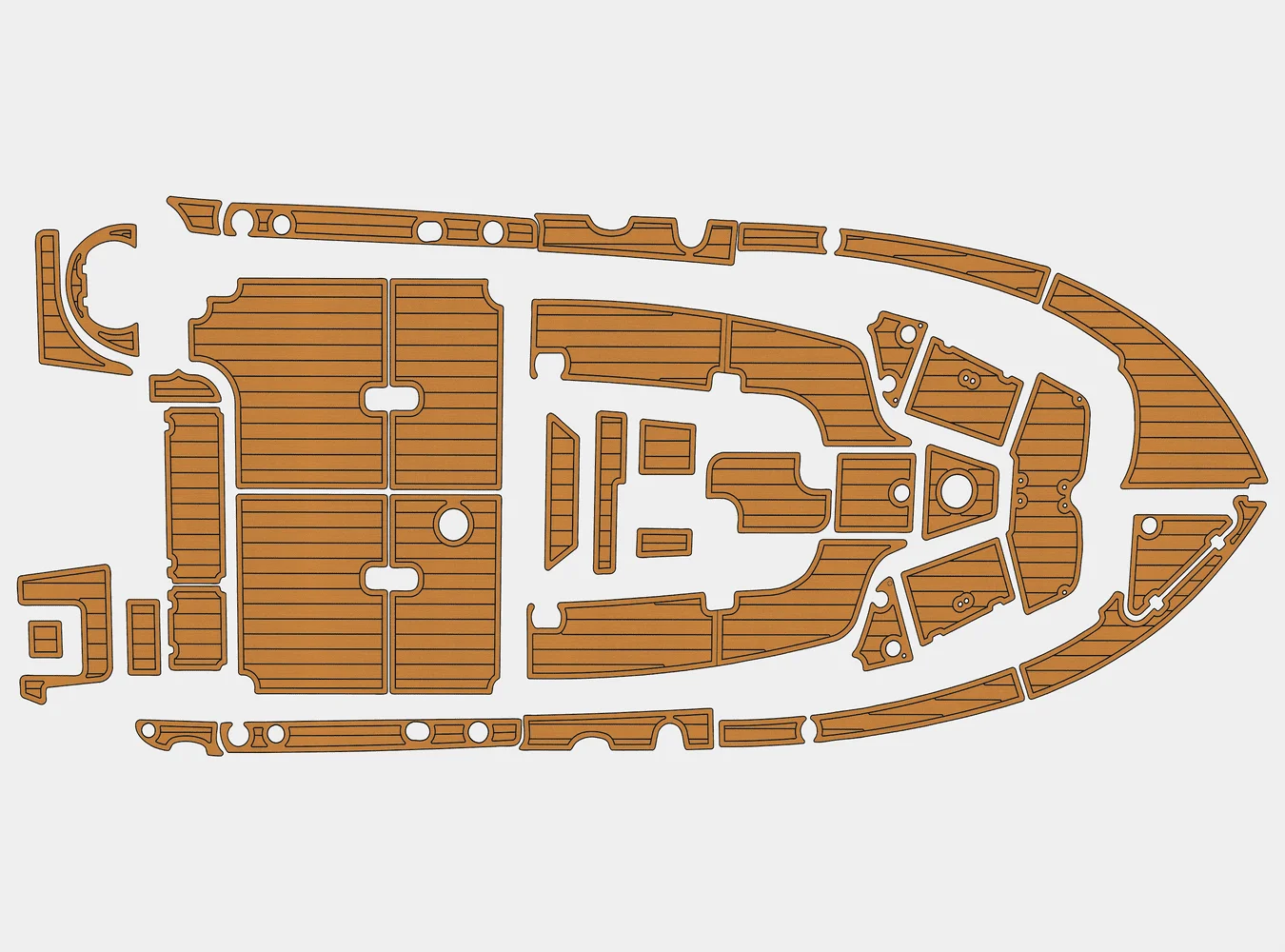 

2019 Морская лиса 226 Commander 1/4 дюйма, 6 мм, пена EVA, Нескользящий морской настил из тикового дерева из ПВХ, морской коврик 1,3ek, водный ковер, морской пол