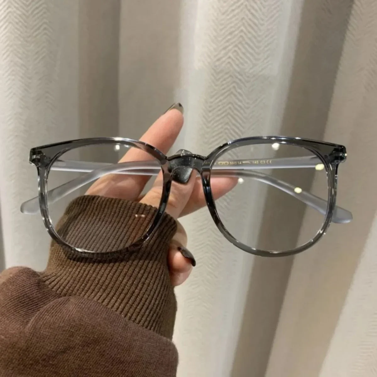 إطار نظارات كمبيوتر شفاف للنساء والرجال مضاد للضوء الأزرق نظارات دائرية تحجب النظارات البصرية المربعة