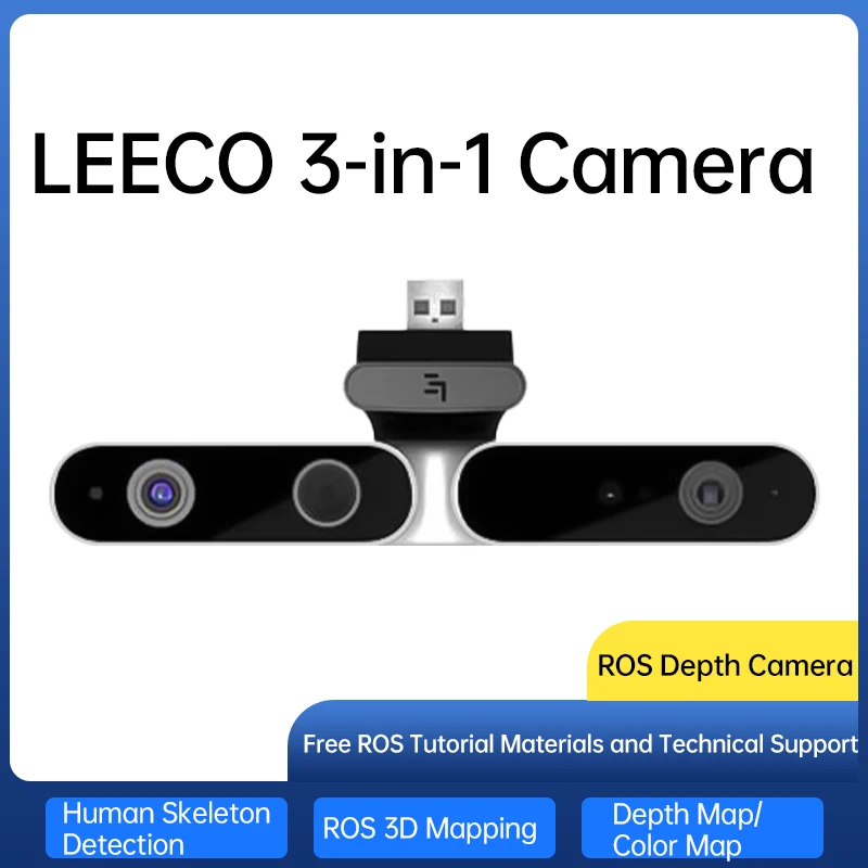 Cámara de profundidad ORBBEC ASTRA Pro 3D rango de 0,6-8M para desarrollo de drones robóticos AI reconocimiento facial con ROS1 y ROS2