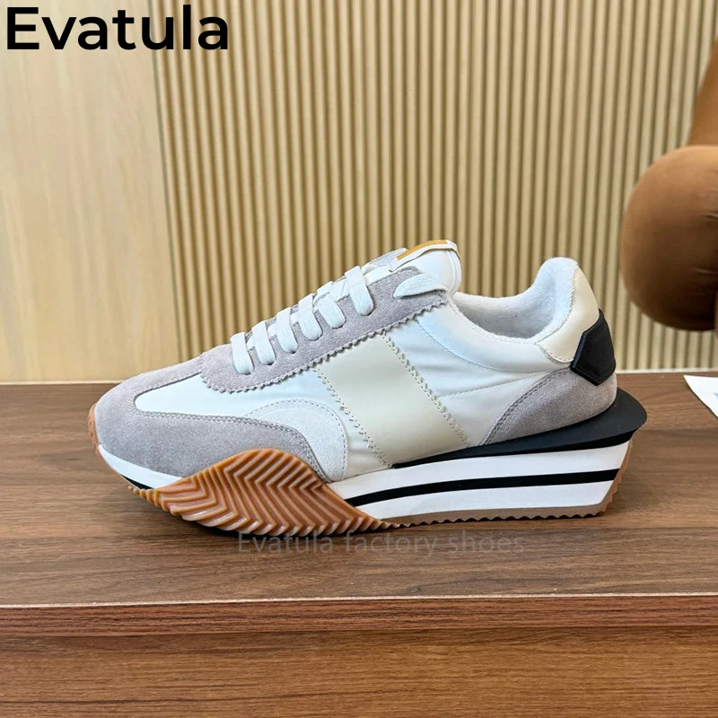 Evatula Multicolour Lace Up Running Shoes Women Casual Lightweight Sneakers Flat Shoes Athletic Jogging Tenis Walking Shoes Men