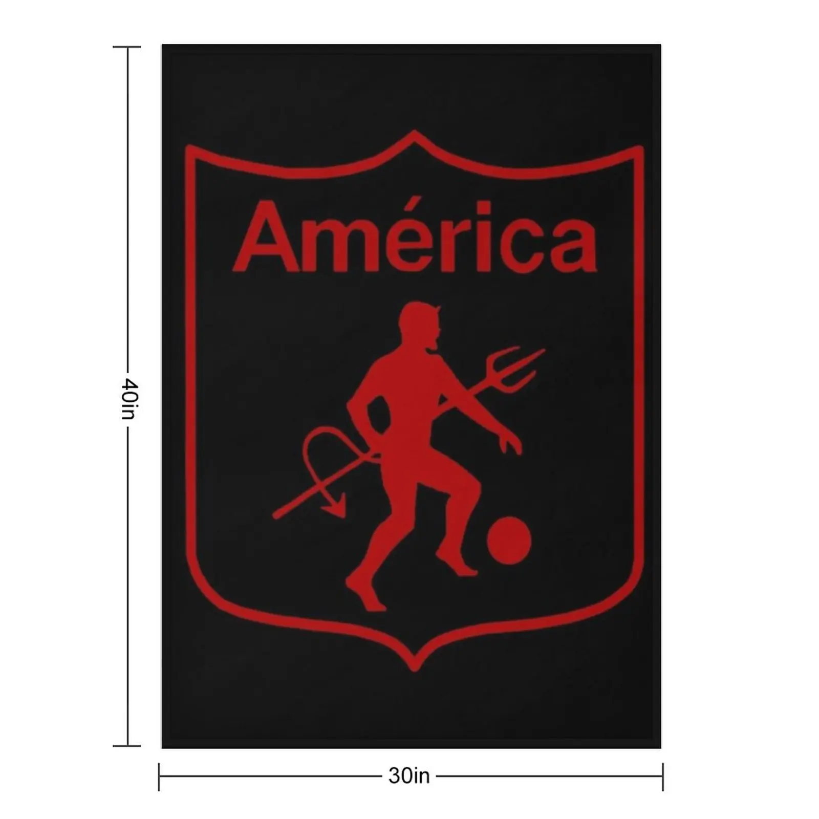America de Cali - Colombian Soccer Team Throw Blanket Shaggy Sleeping Bag Camping Plaid on the sofa Soft Big Soft Plaid Blankets