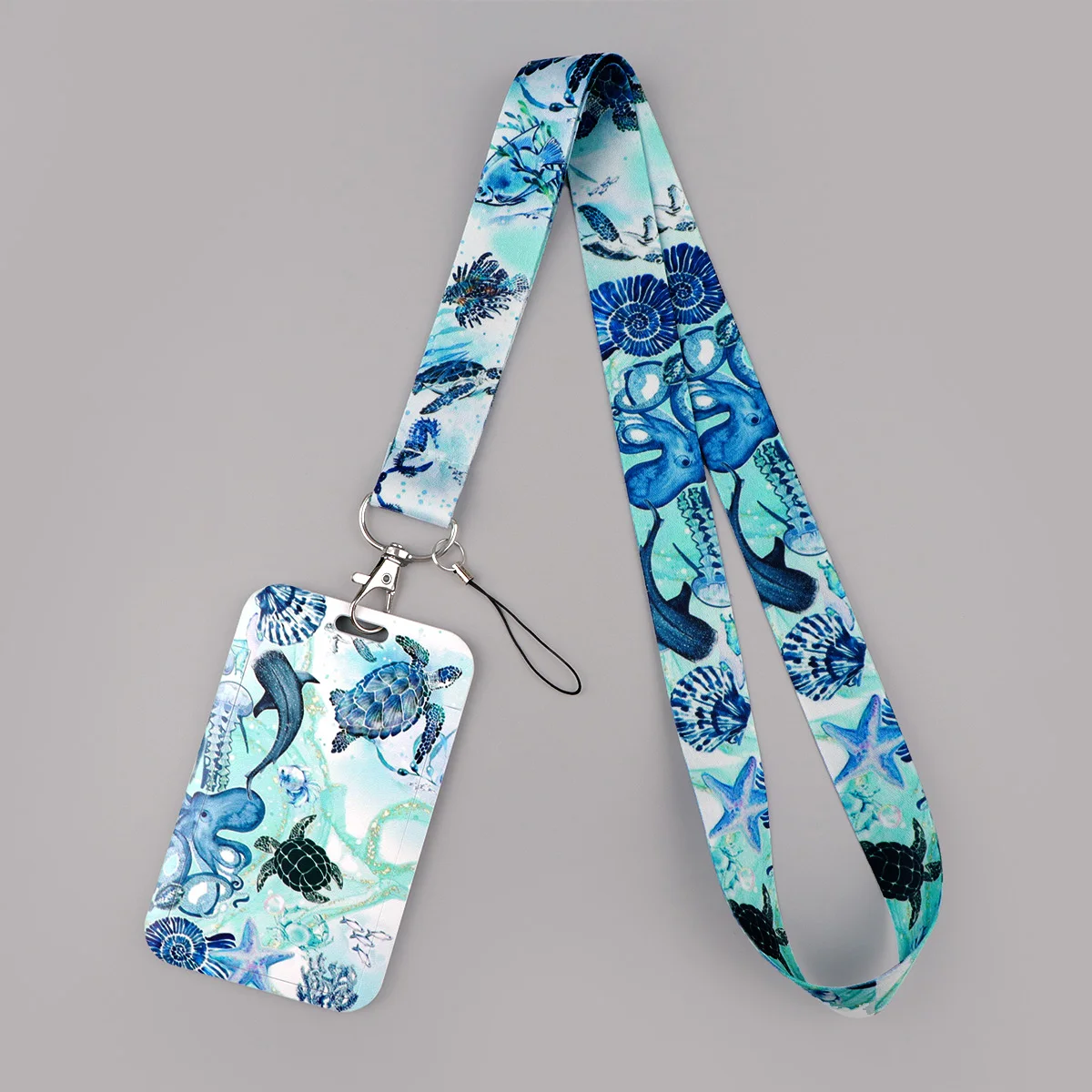 Cute Turtle Lanyard Credential Holder, Key Strap Gift