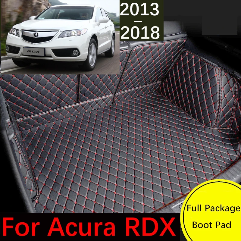 

Custom Leather Car Trunk Mat For Acura RDX TB3 4 2013~2018 Waterproof Mat Tray Carpet Mud Car Accessories