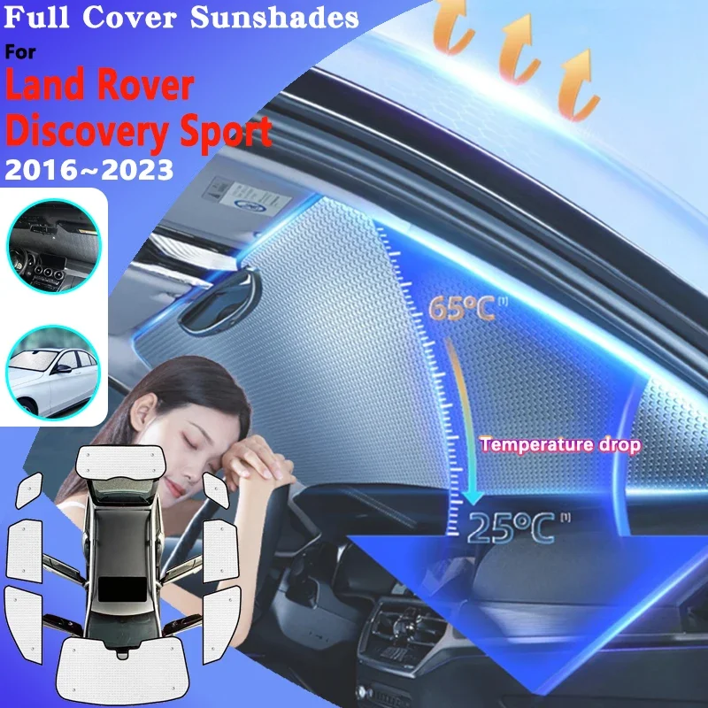 

Car Window Sunshade For Land Rover Discovery Sport L550 2016~2023 2022 Car Windshield Accessories Anti-UV Sun Protection Visor