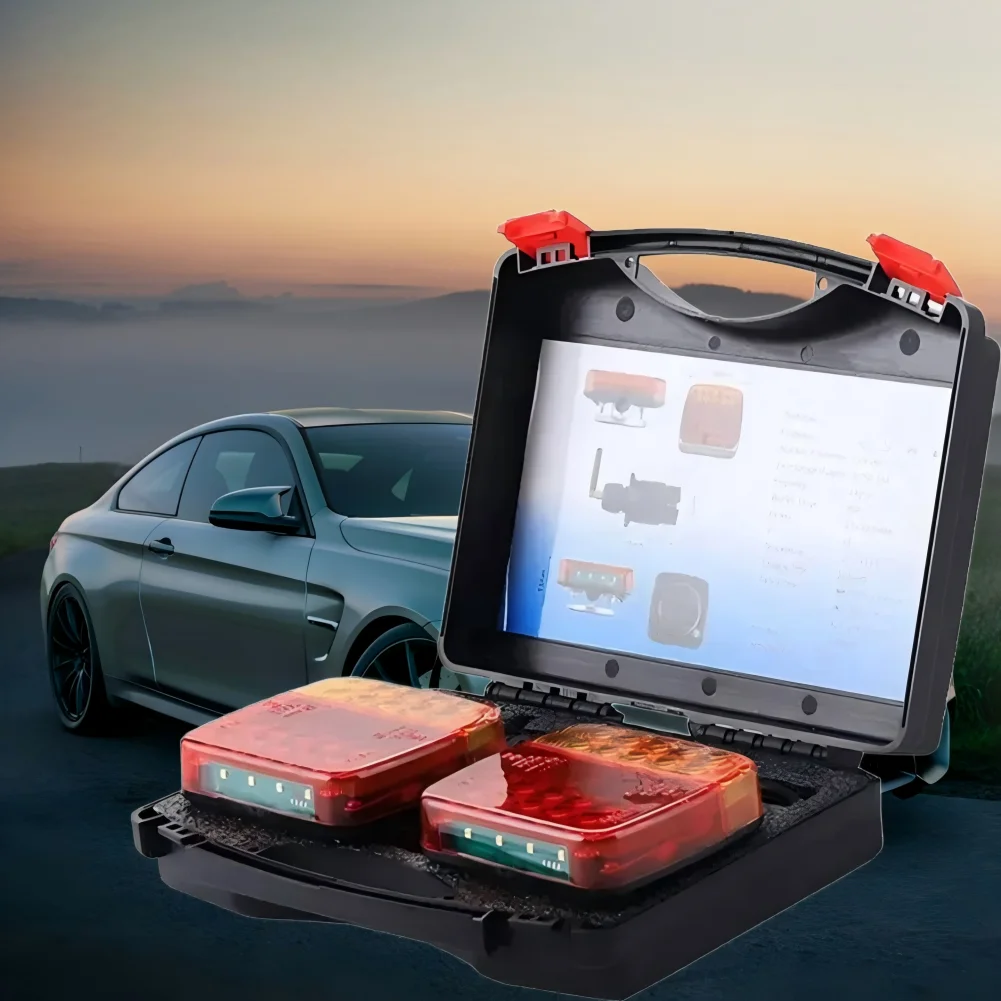 

High-end Wireless Led Magnetic Trailer Tail Lights Rechargeable Ece Approved Cable-free 12v Truck Rear Lamp For Trailer Lorry