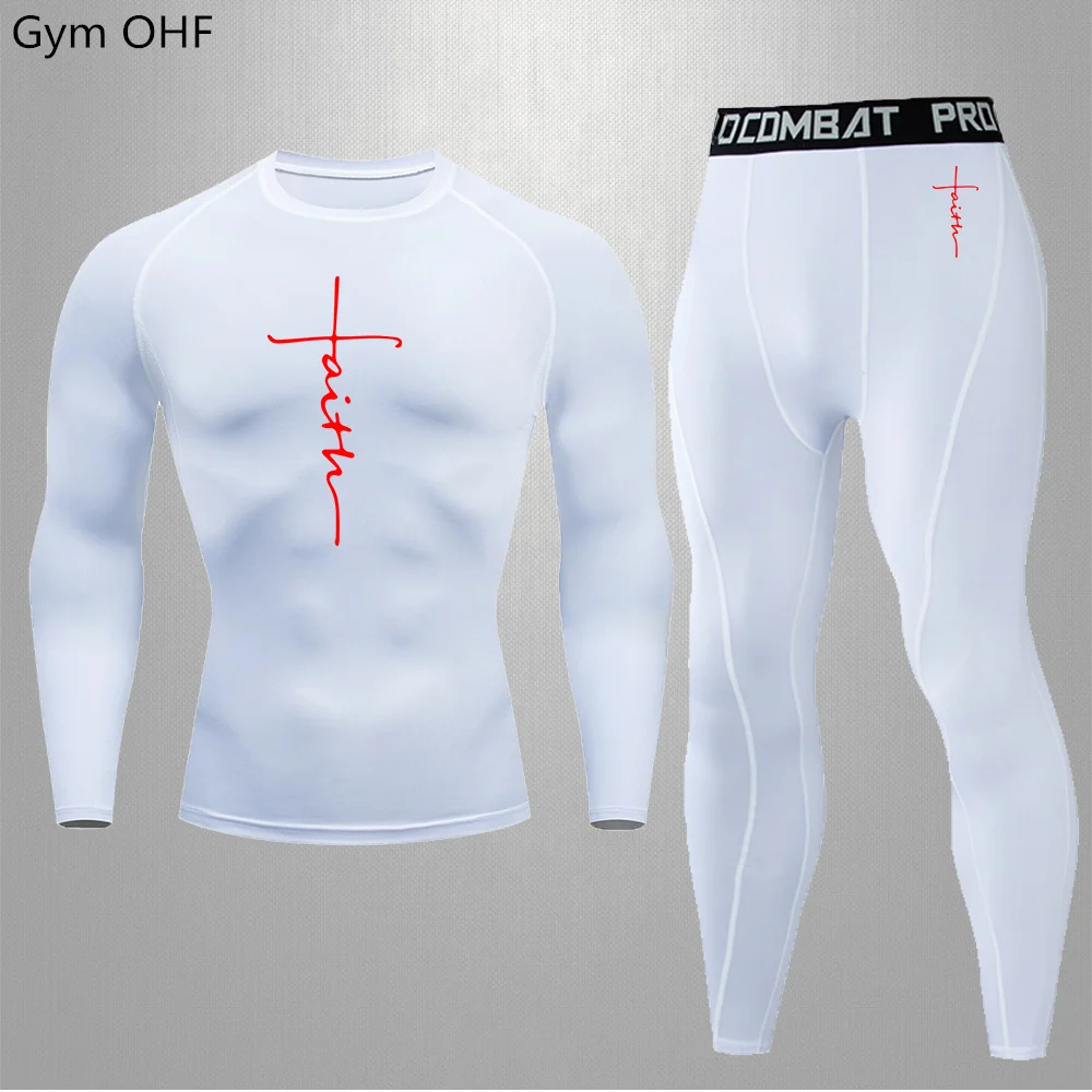 Sports Training Physical Exercise Set Tight Basketball Boxing Clothes High Elastic Heat Absorption Sweat Jogging Clothing Shirt