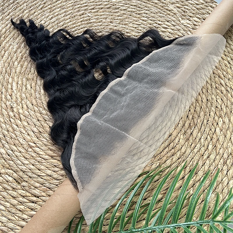 5x5 딥 웨이브 레이스 클로저, 보이지 않는 멜트 스킨 레이스, 리얼 투명 레이스 2x6 4x4 4x6 13x4 생모 100% 인모