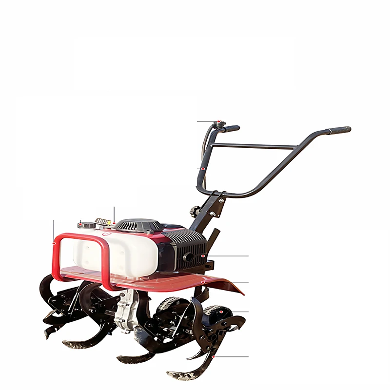 

New small micro tiller four-stroke ditch household loosening rotary agricultural rotary machine translation
