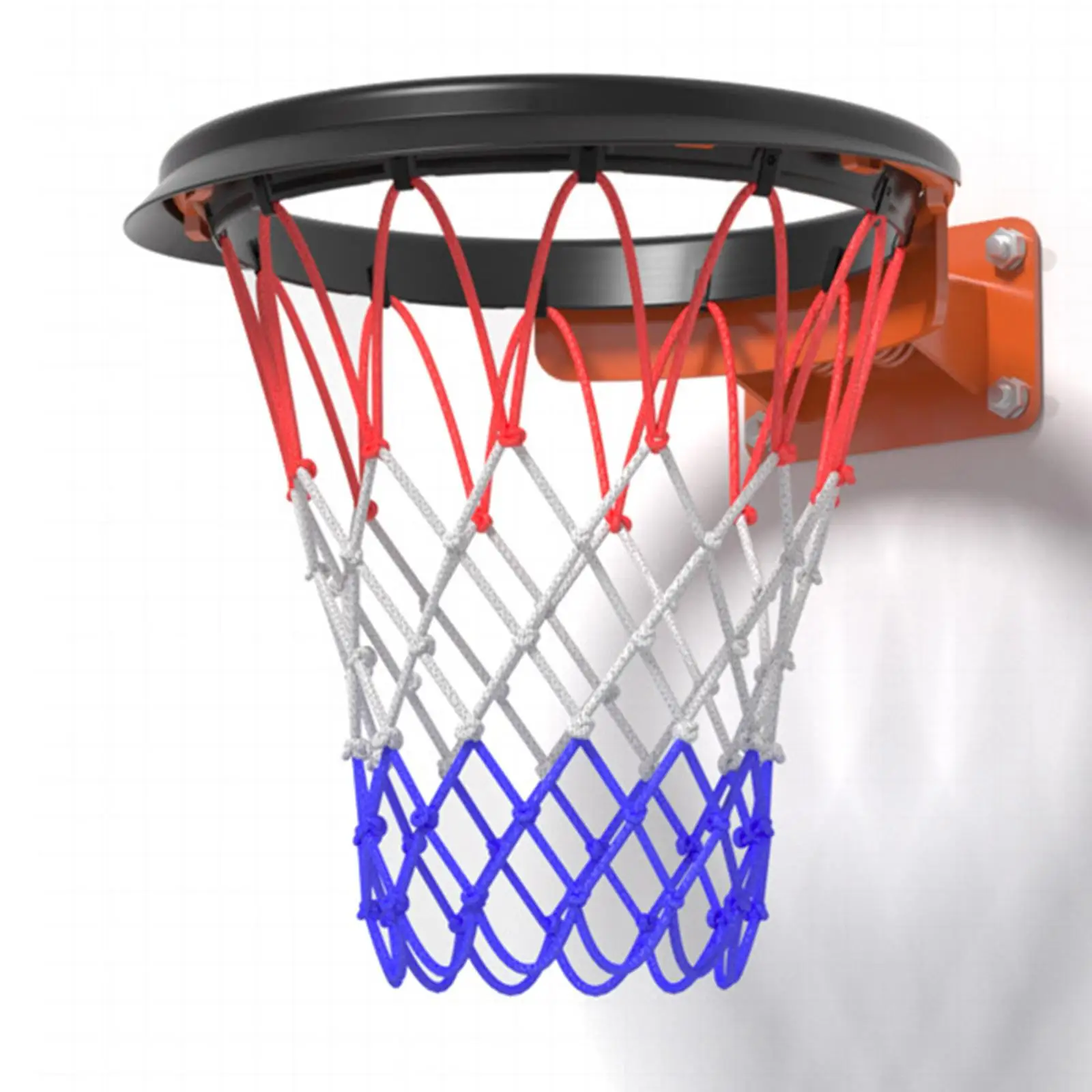 

Basketball Hoop Net Replacement Heavy Duty Bright Colors Professional Thickened Outdoor Games Basketball Net Frame Net