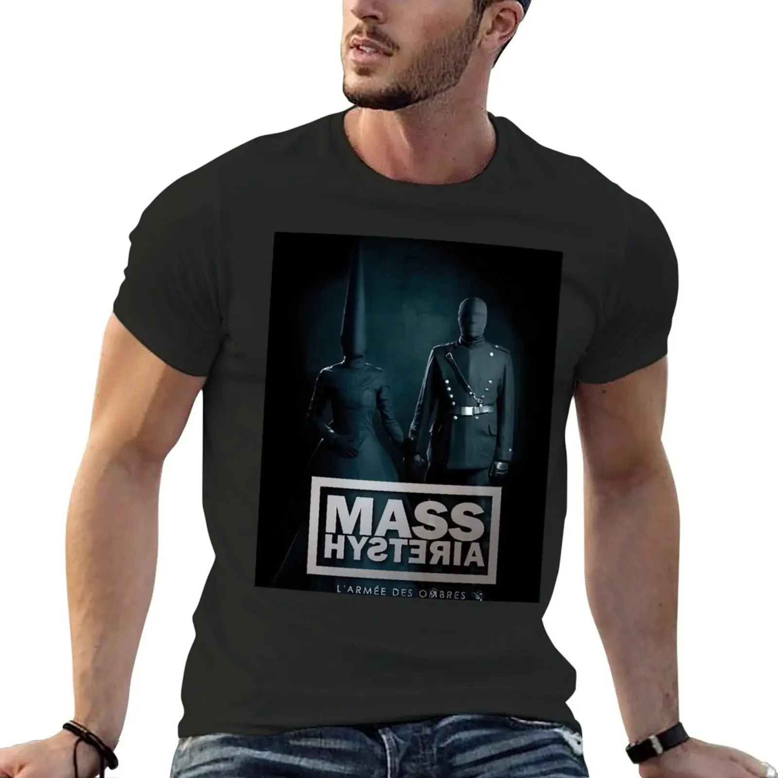 Mass Hysteria art T-shirt Blouse plus size tops sweat men graphic t shirts