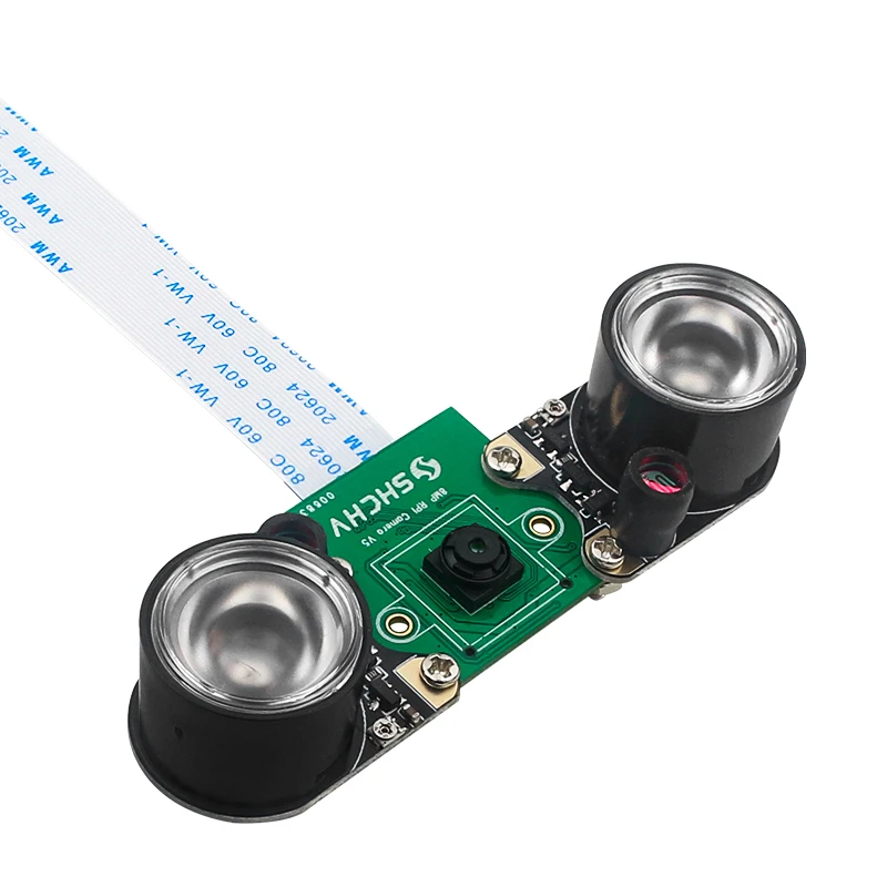 Raspberry Pi 5 Camera 8 MP Night Vision Adjustable Focus 77 130 200 Degree Optional Light for Raspberry Pi 5 RPi 5