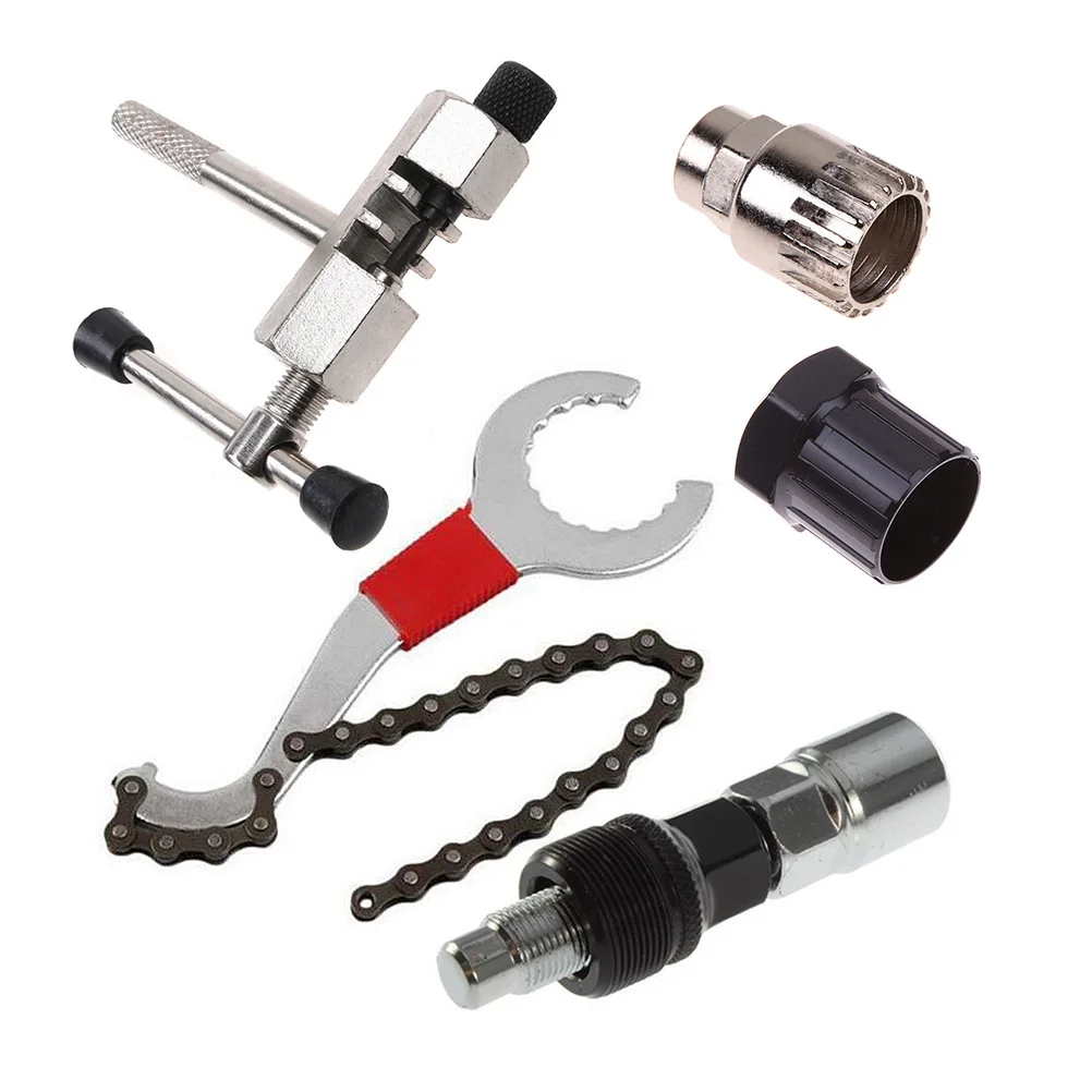 

1Set Bicycle Repair Kit Multi-Functional Tool Set for Bike Chain Flywheel Crank Puller Outdoor Camping Traveling Repair Tool Kit