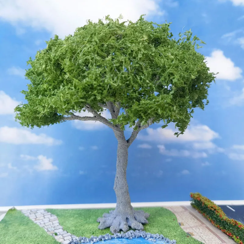 New High-Quality Wire Tree Model Leaf-Shaped Plastic Tree Powder Tree for Field Military Sand Table Model Train Railway Layout