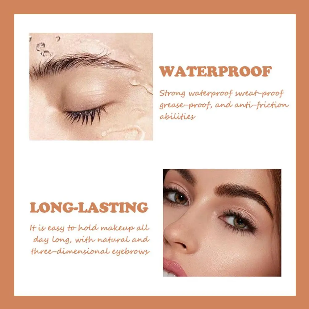 NEW High-end Multi-function Dye Eyebrow Cream With Brush Transparent Makeup Styling Gel Wax With Trimmer And Brushes Waterproof