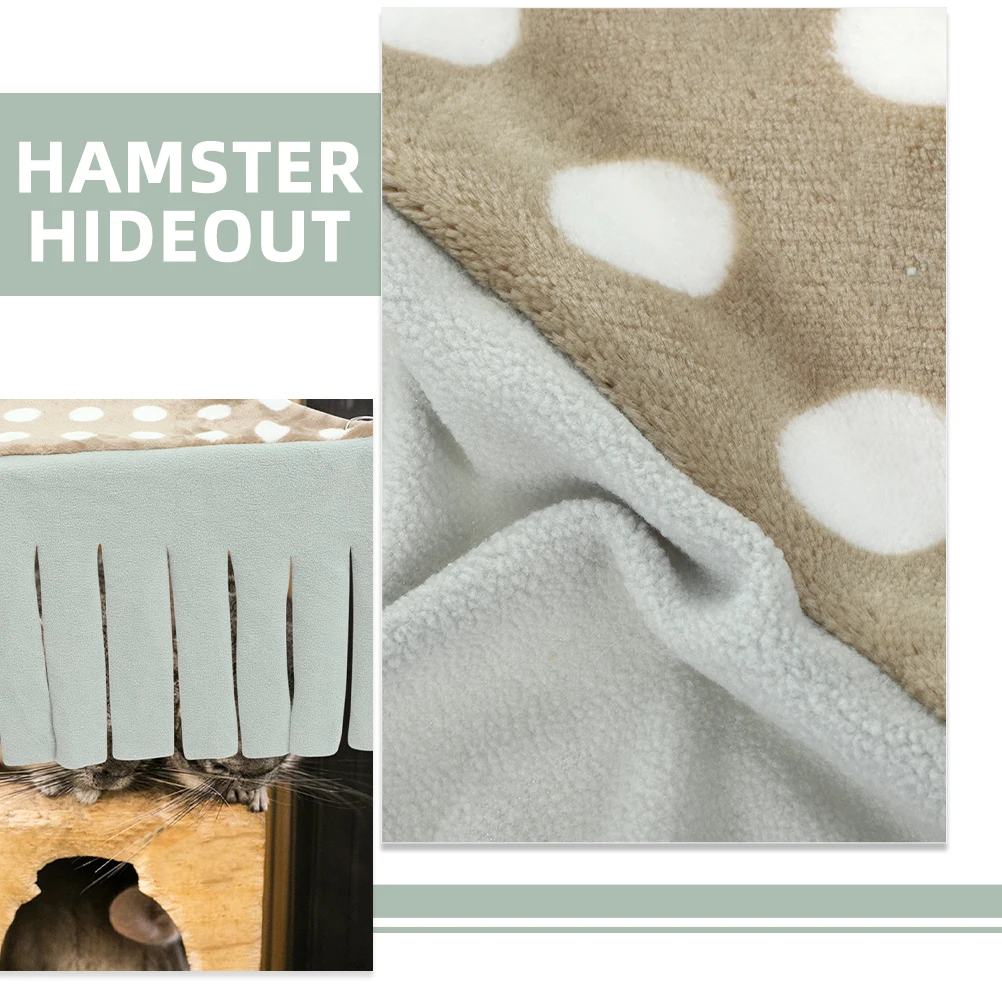 

2Pcs Hamster Hideout Corner Beds Dwarf Rabbits Chinchillas Ferrets Lightweight Durable Cotton Cozy Habitat Decor
