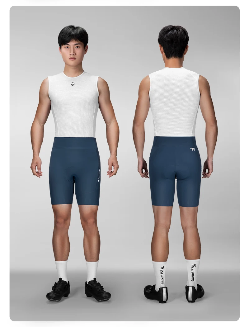 WEST BIKING Herren-Radhose, schnell trocknend, atmungsaktiv, gepolsterte Fahrradhose für Straßen- und Mountainbike-Fahrten im Sommer, leicht – Detail 13