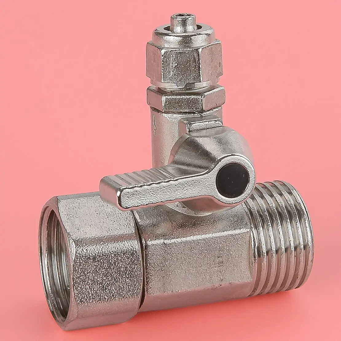 Feed Water Filter Purifier Connector Adapter T Tee Osmosis System Pipe Hose Shut-off Ball Valve Faucet Tap 1/2'' to 1/4'' New