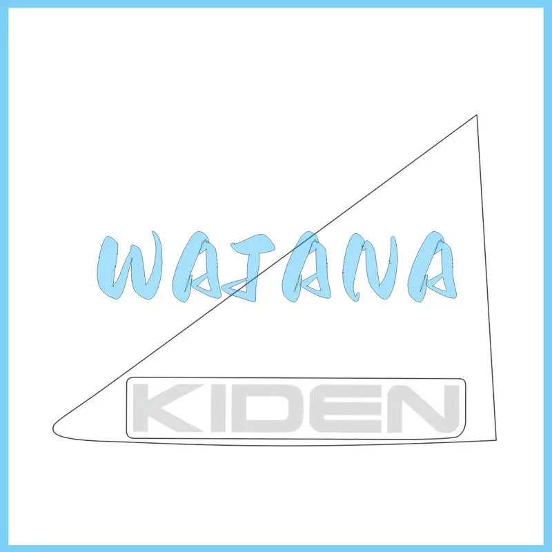 Kd150-u1 Fuel Tank Left / Right Cover Upper Lettering Sticker (silver/kiden/high Viscosity) 1210312-184000 / 1210312-185000