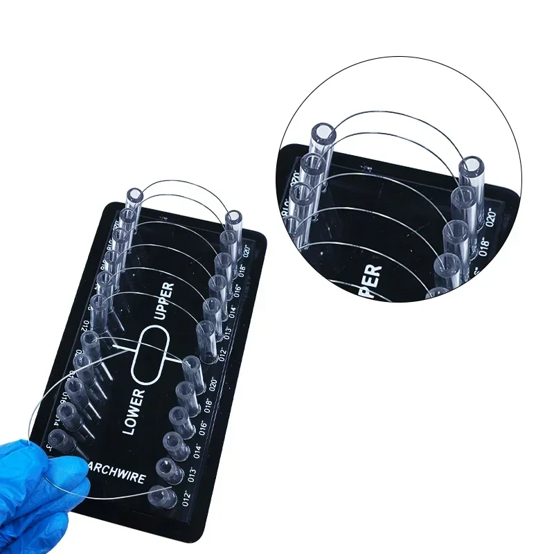

Dental Steel Wire Storage Box Acrylic Placement Box Distributor for Orthodontic Arch Wire Dental Appliances