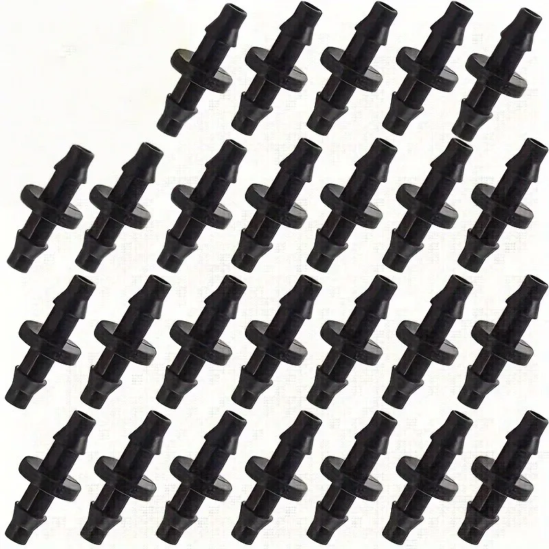 21Pcs Double Barb Drip Connectors, Leakproof High Flow for Garden Watering Lawn Care, Durable Plastic