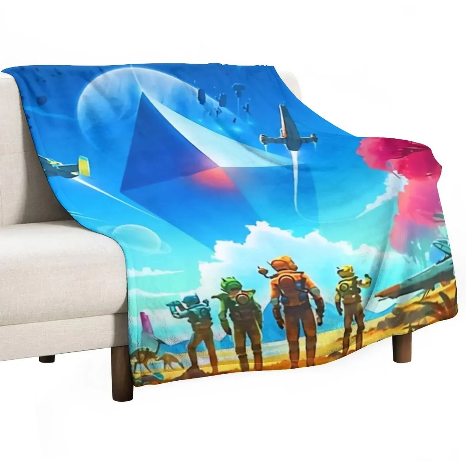 

No Mans Sky Throw Blanket Plush Hairy Custom Tourist Blankets