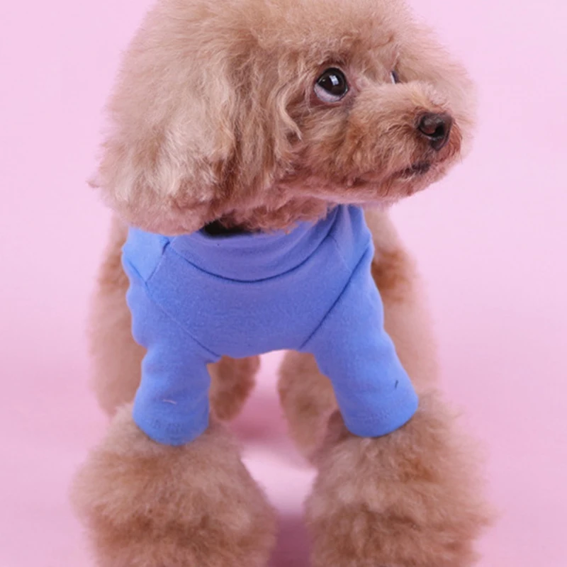 Pet Cotton Bottoming T-shirts Autumn Winter Warm Pajamas Small Dog Cat Shirt Clothes for Chihuahua Puppy Kitten Pet Garments