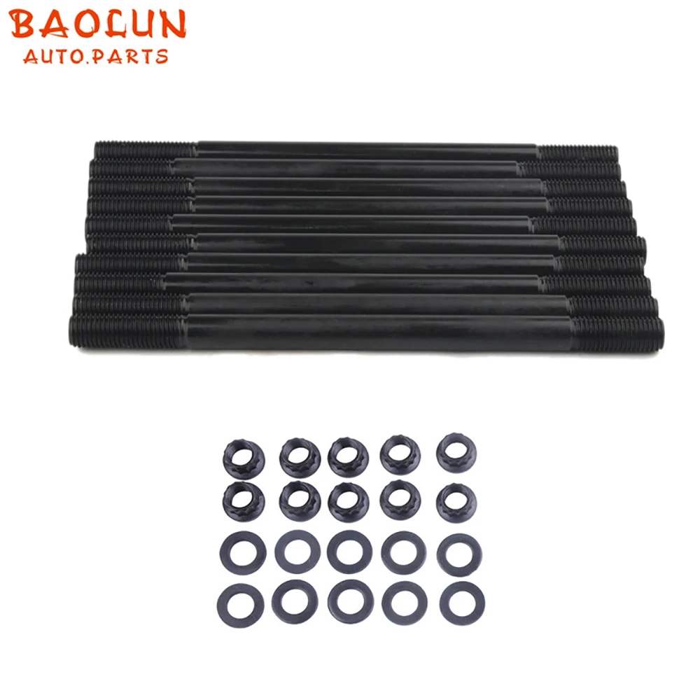 

BAOLUN For ARP 208-4301 Head Studs Pro Series For Use on Honda 1.6L D16Z6 Kit 12-Point Head