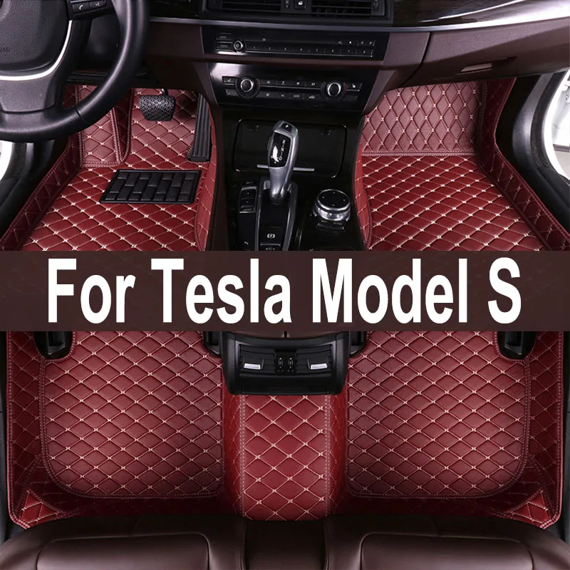 

Автомобильные коврики для Tesla Model S 2015 2014, коврики, Водонепроницаемые кожаные автомобильные аксессуары для стайлинга на заказ, чехлы для интерьера, коврики