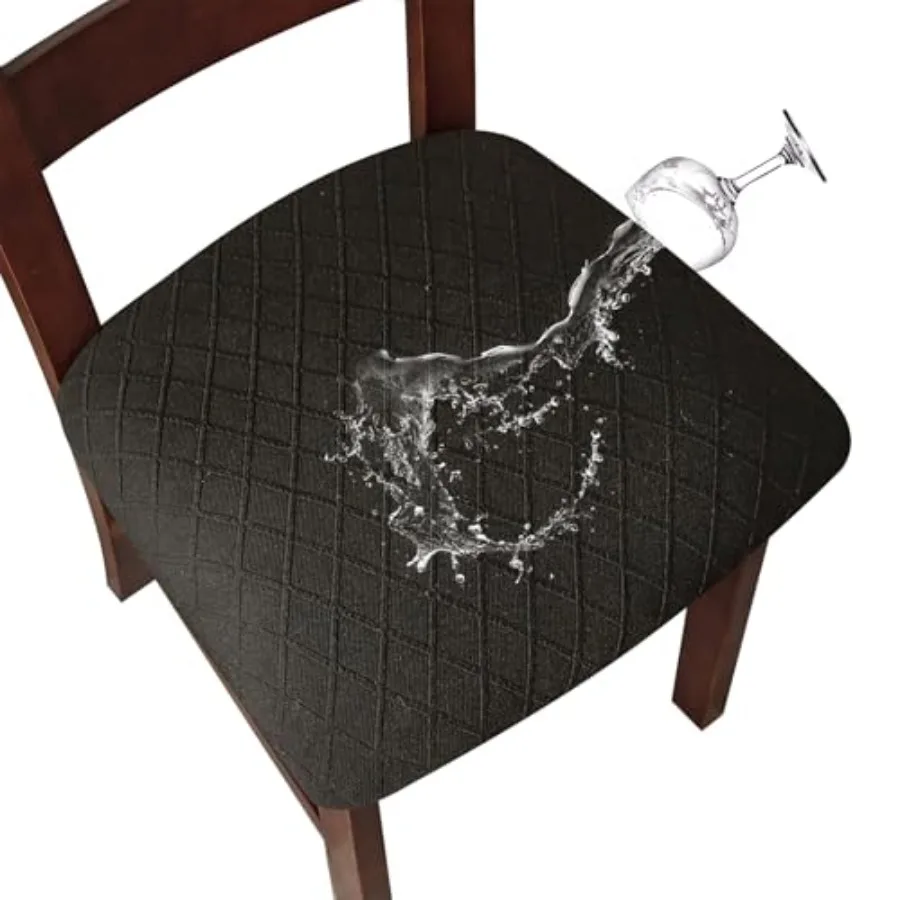 

Waterproof Seat Covers for Dining Room Chairs Covers Dining Chair Cover Kitchen Chair Covers 6 Pcs