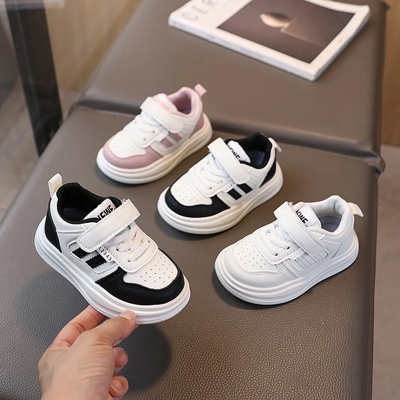 

2025 New Brands Leisure Kids Shoes Fashion Soft Sports Baby Girls Boys Shoes Breathable Casual Children's Sneakers Tenis