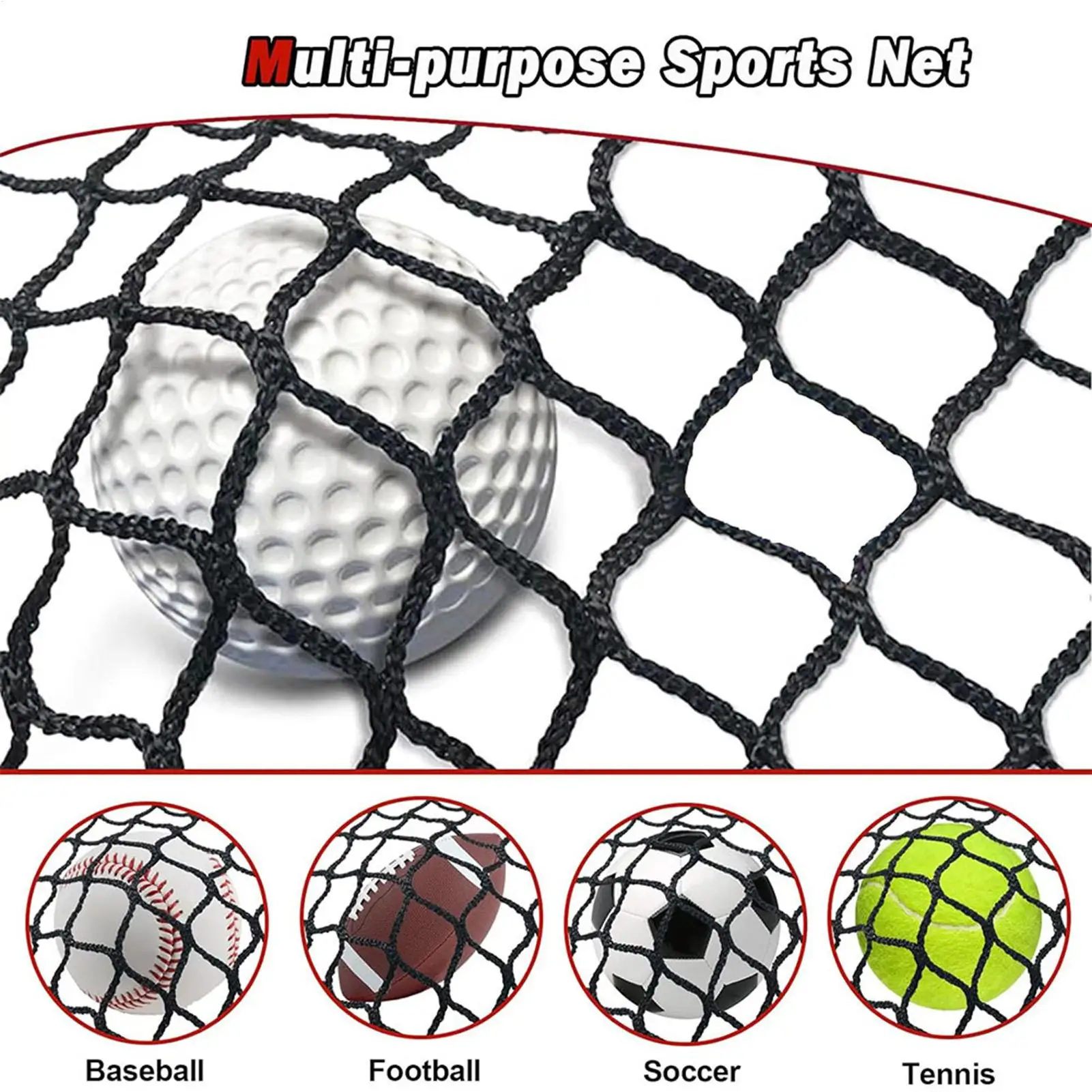 

Golf Hitting Net 3X3m Black Golf Practice Fence Netting Heavy Duty Outdoor Simulator Net Net Return Sports Golf Network