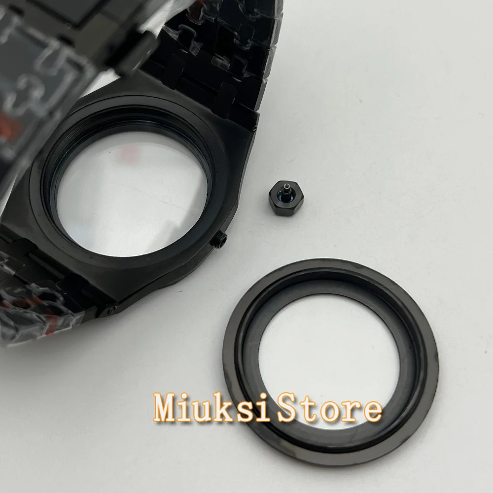 41mm Watch Case silver rosegold black Stainless Steel Sapphire Glass fit NH35 NH36 ETA2824 PT5000 ST2130 Automatic Movement image 6