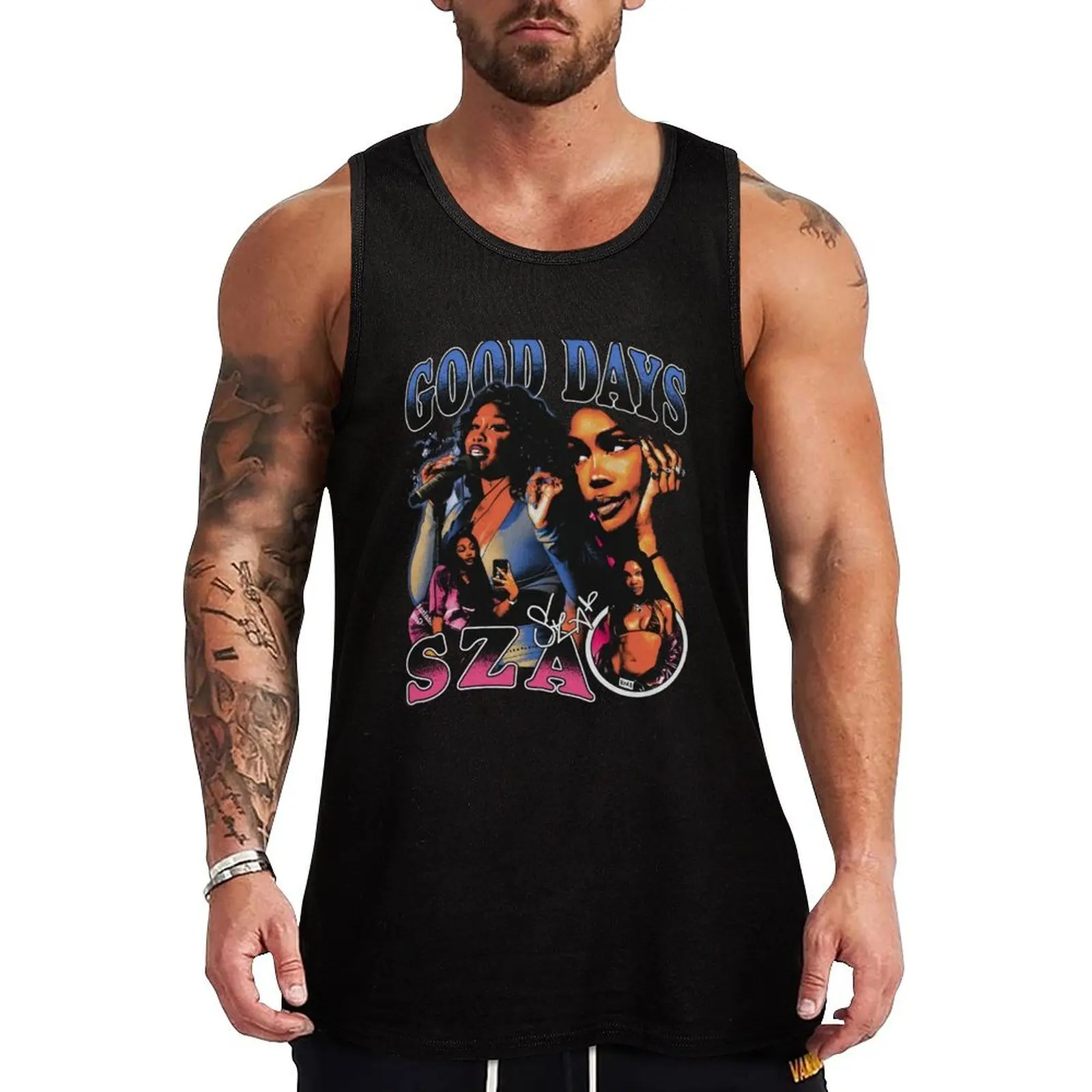 

Vintage 90s Sza Good Days Tank Top man sexycostume Man clothes for gym T-shirt sports