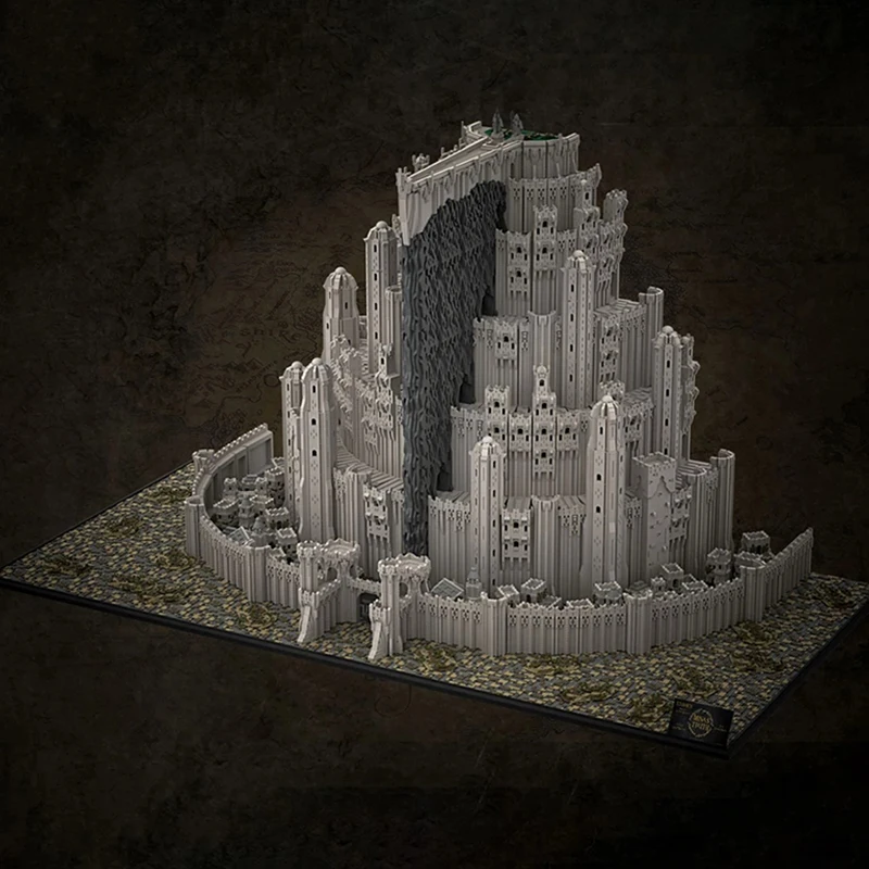 MOC Building Blocks The Seven Rings Part A Famous Guard Tower Stone City Super Large Customized Bricks Xmas Toys Gifts 99538PCS