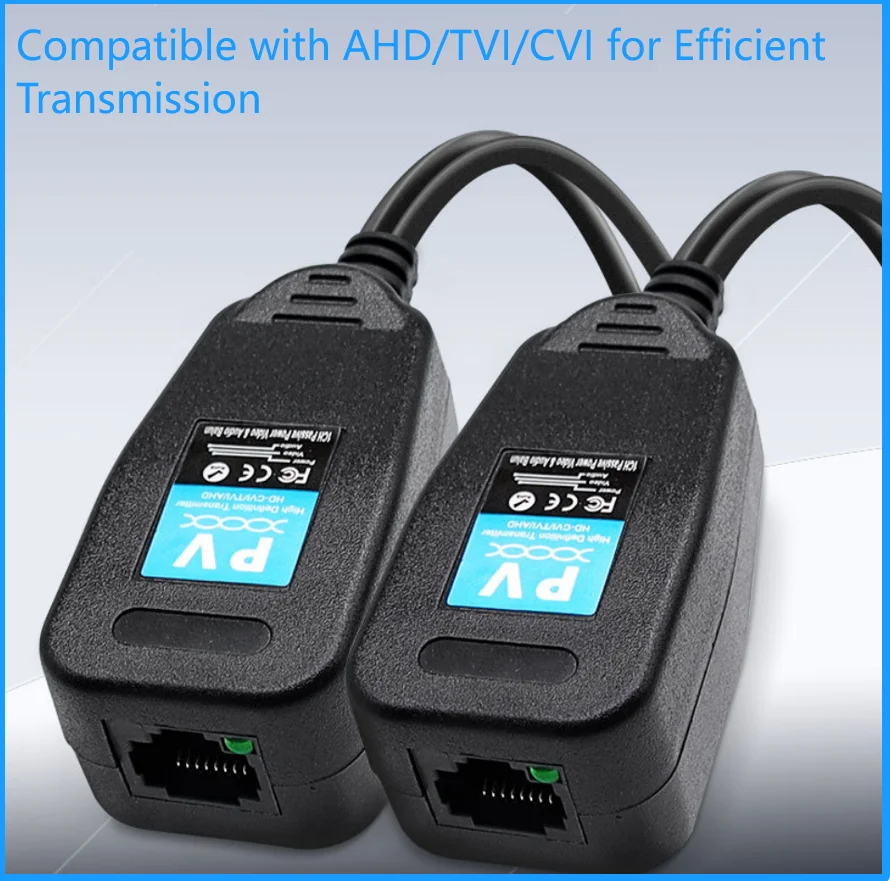 1CH 패시브 발룬 RJ45 CCTV 비디오 트랜시버 동축 BNC 공급 전원 커넥터 (HDCVI HDTVI AHD 아날로그 고화질 카메라용)