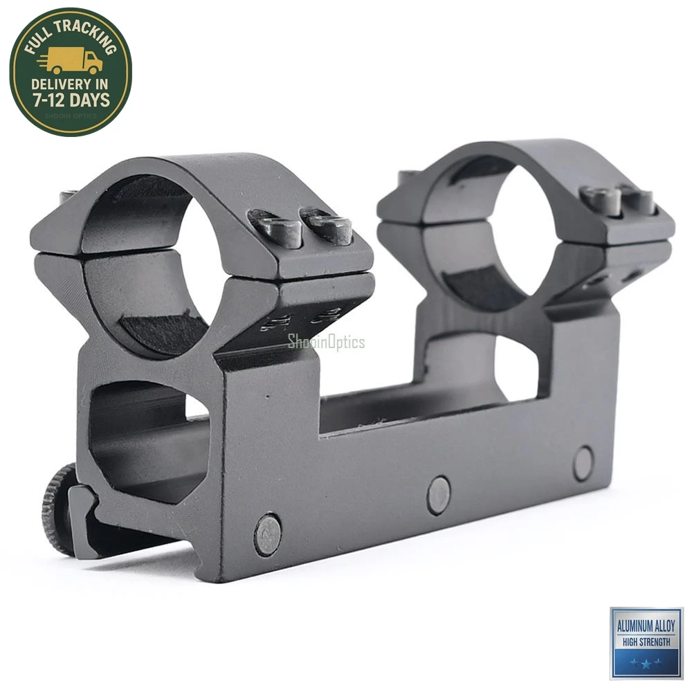 Shooin Optics Scope Mount 25.4mm 1 Inch Tube Ring 20mm Mount