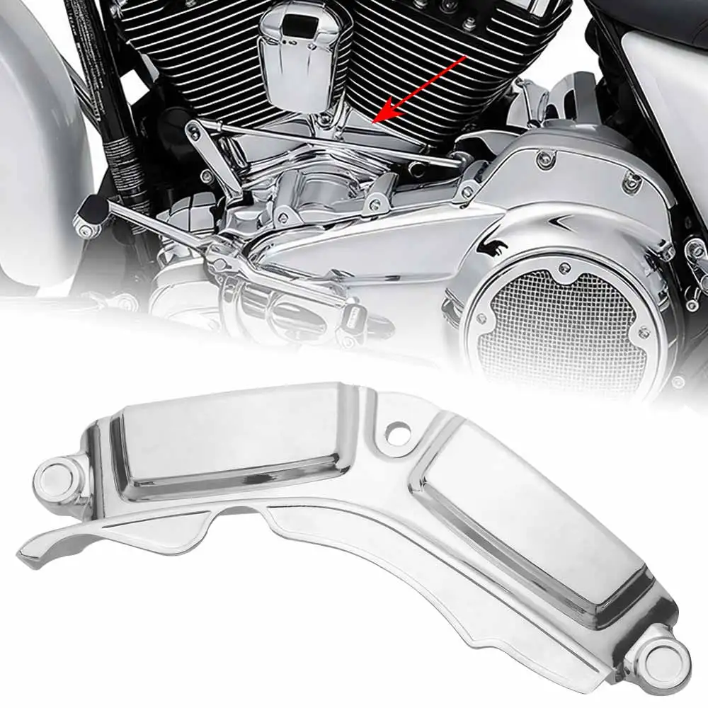 

Боковые крышки цилиндров для мотоциклов Harley CVO Road/Electra/Street Glide, Road King, Softail, Tri Glide, FLH 2017-2024, хромированные