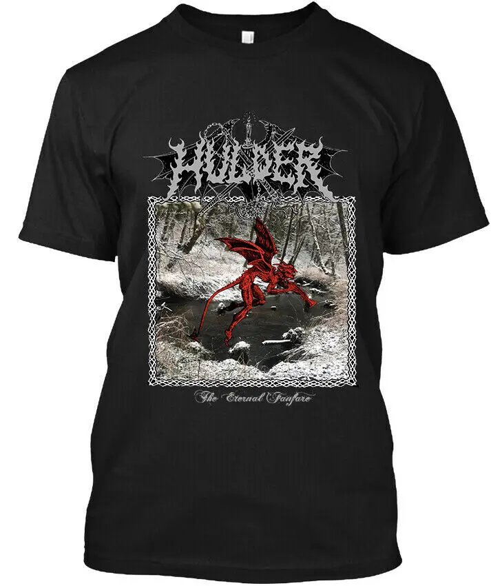 

New POPULAR! Hulder The Eternal Fanfare Ameran Mus Retro Logo T-Shirt S-4XL