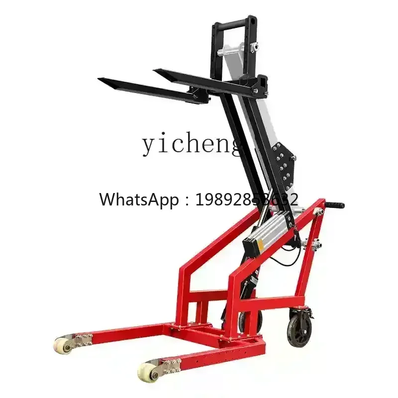 JX Portable Small Electric Lift Truck Logistics Hydraulic Forklift Multifunctional Loading and Unloading Truck