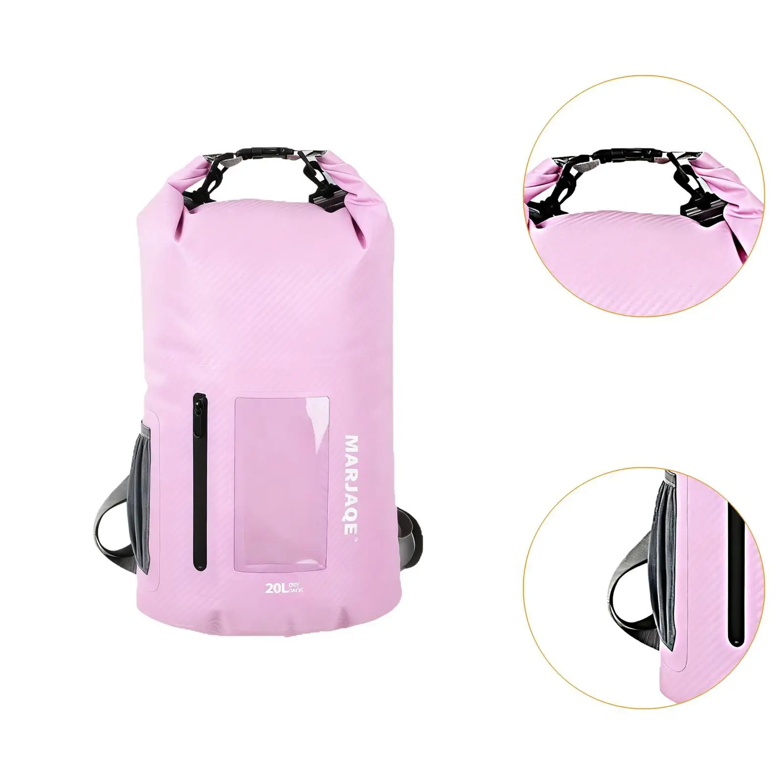 Dry Bag Airtight Adjustable Shoulder Straps Dry Storage Backpack Lightweight Sack for Swimming Open Water Beach Kayaking Rafting