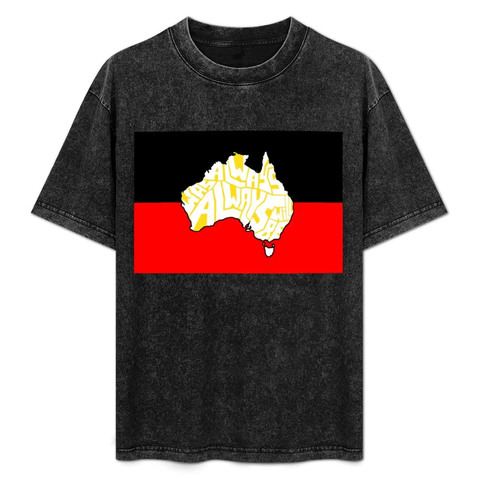 

Футболка с принтом флага "Always was always will be", повседневная, свободного кроя, для работы и отдыха.