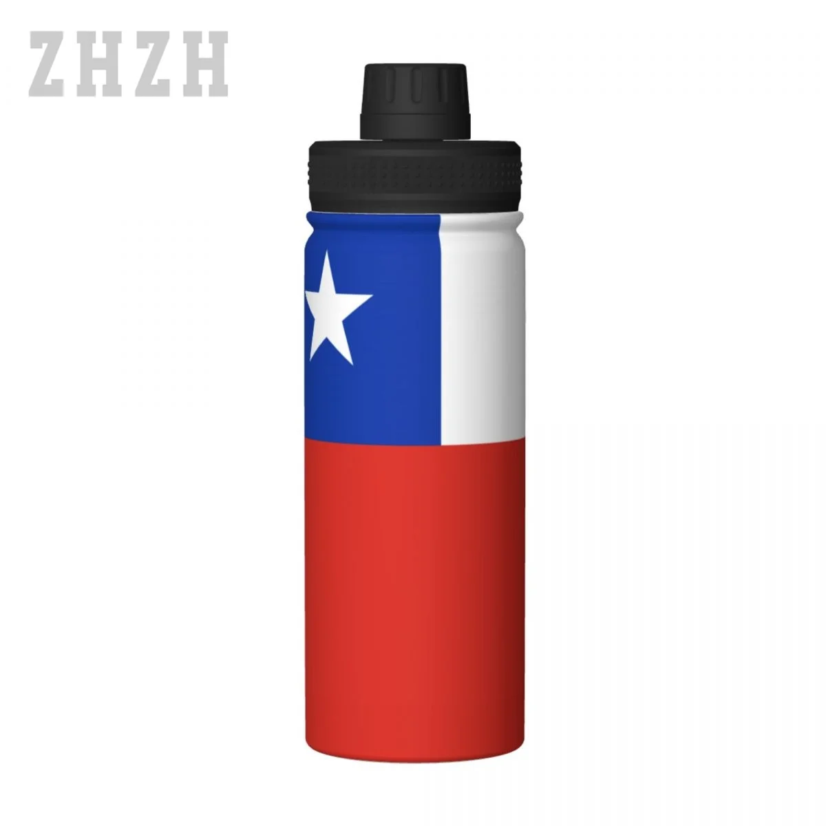 Unisex Sports Water Thermos Bottle Chile Flag Chilean 304 Stainless Steel Double-layer Insulation Cold And Hot Travel